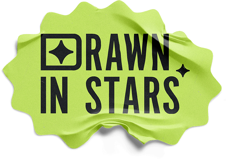 Drawn In Stars — naklejka