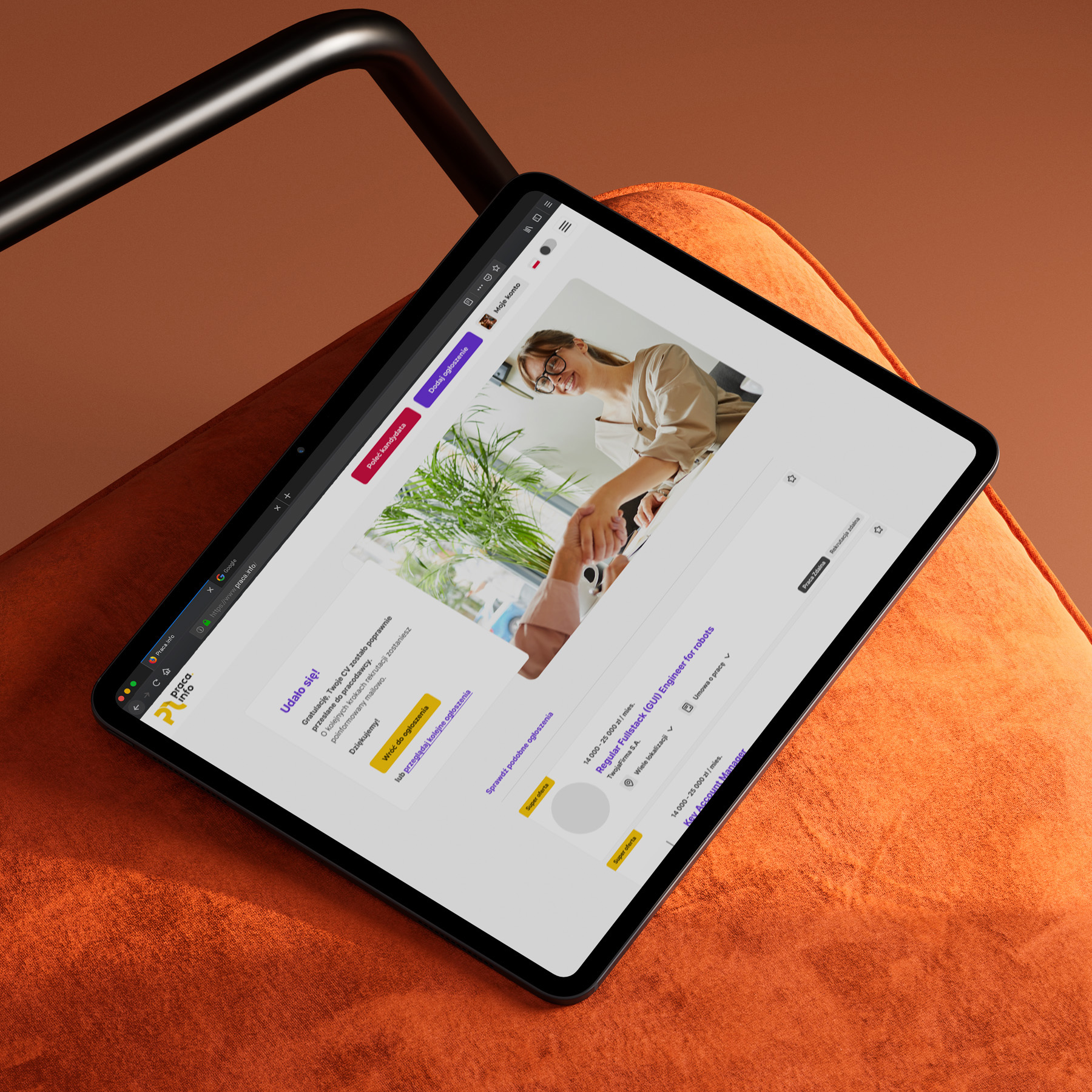 Praca.Info — panel pracodawcy, formularz publikacji nowej oferty pracy