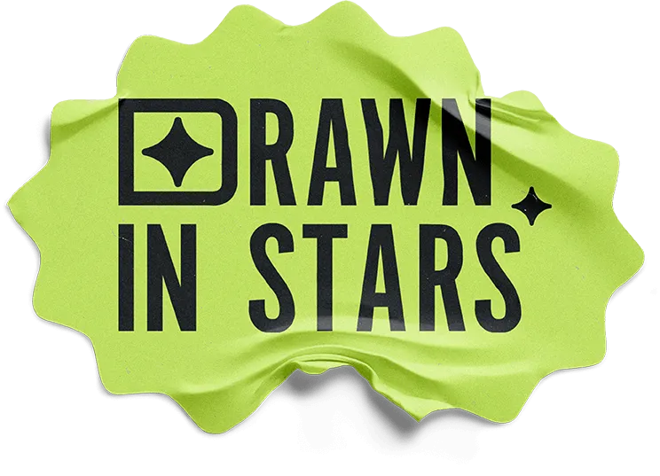 Drawn In Stars — naklejka